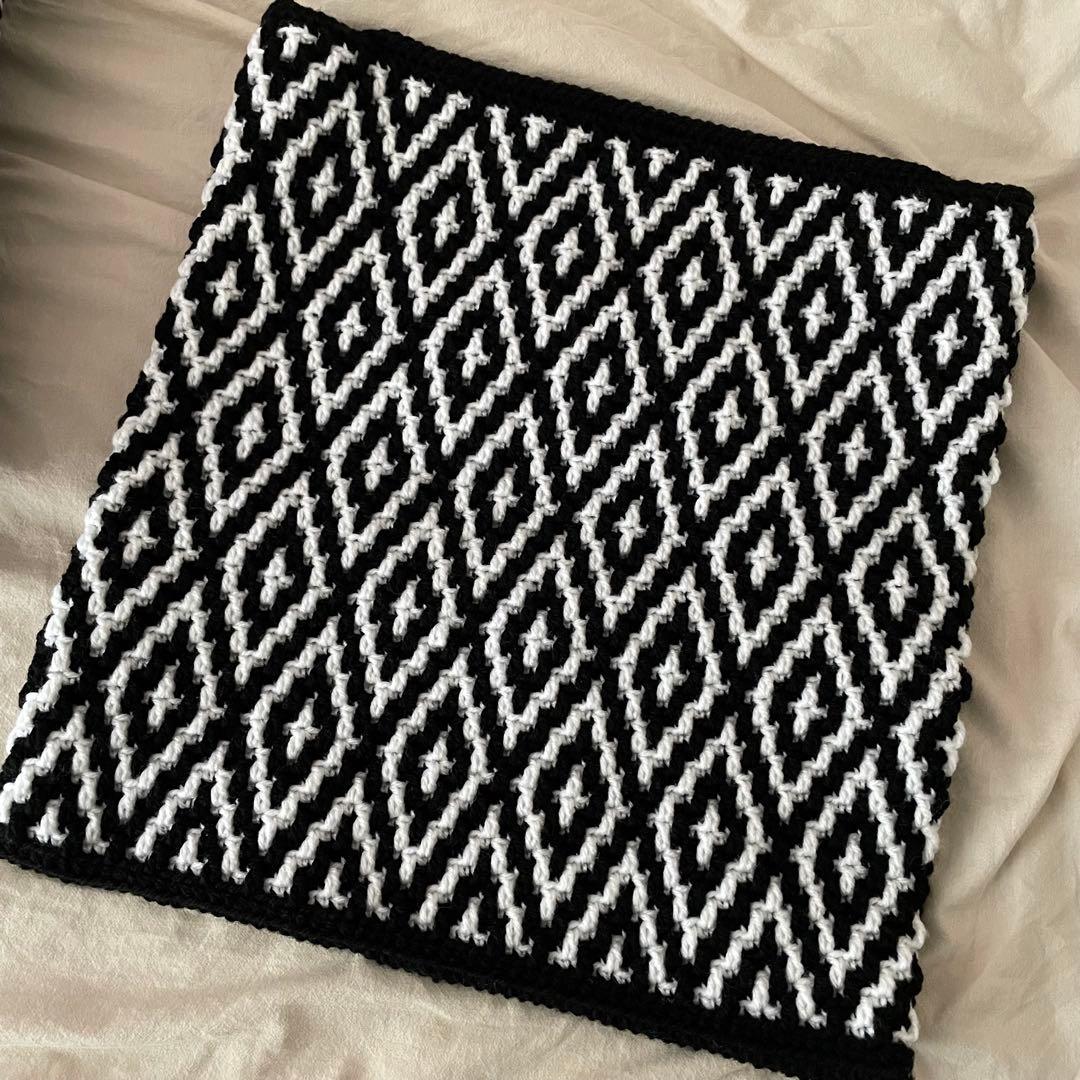 ハンドメイド　モザイククッションカバー