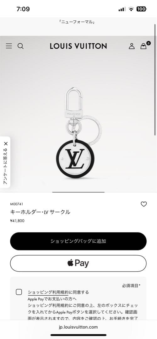 Louis Vuitton キーホルダー・IV サークル