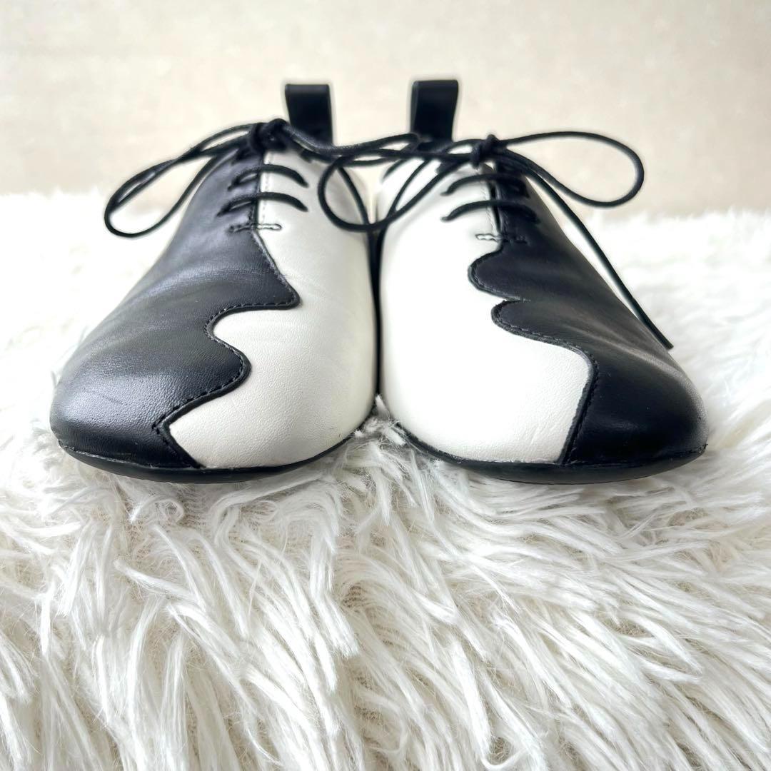 美品　CAMPER カンペールTWINS フラットシューズ　レースアップ