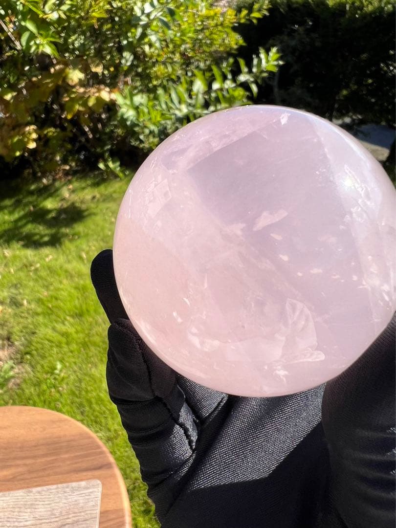 A199 ローズクォーツ丸玉　約56.7mm