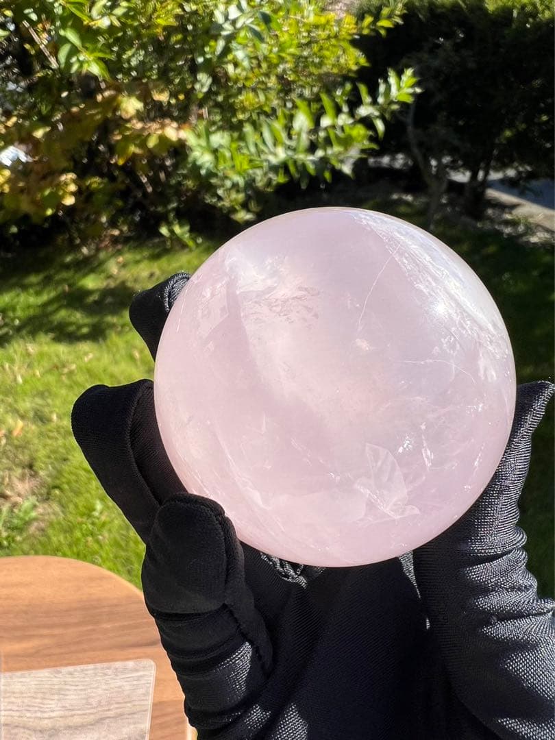 A199 ローズクォーツ丸玉　約56.7mm
