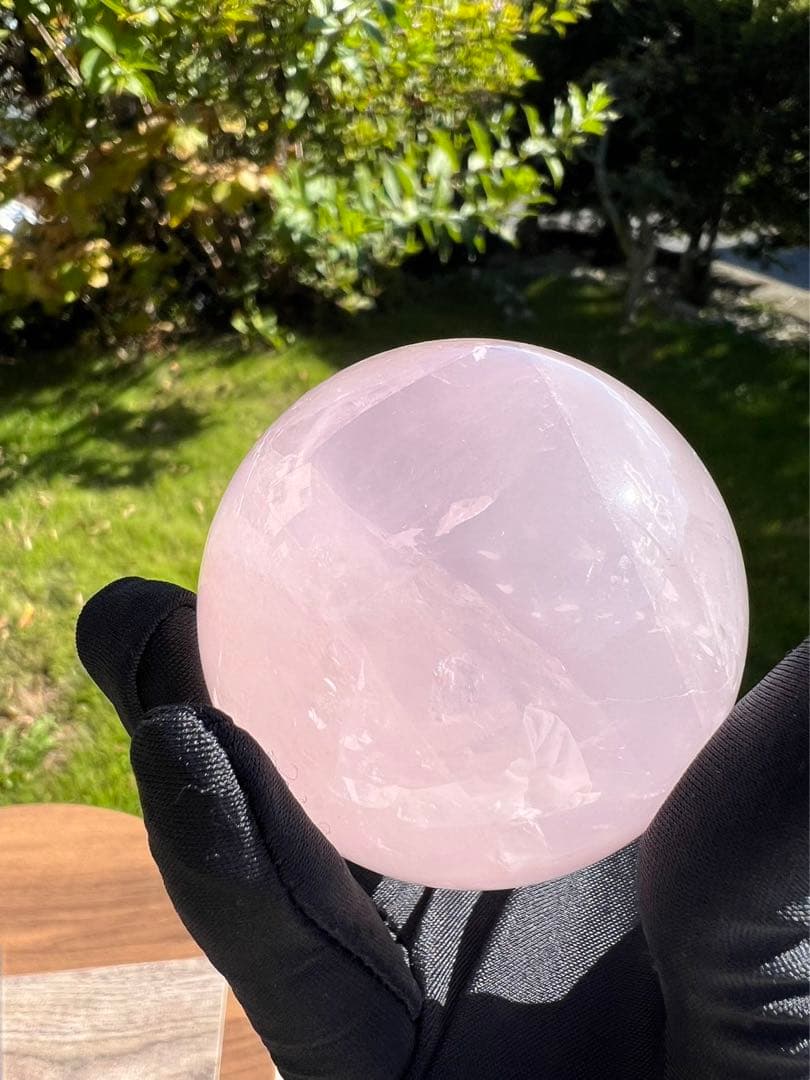 A199 ローズクォーツ丸玉　約56.7mm
