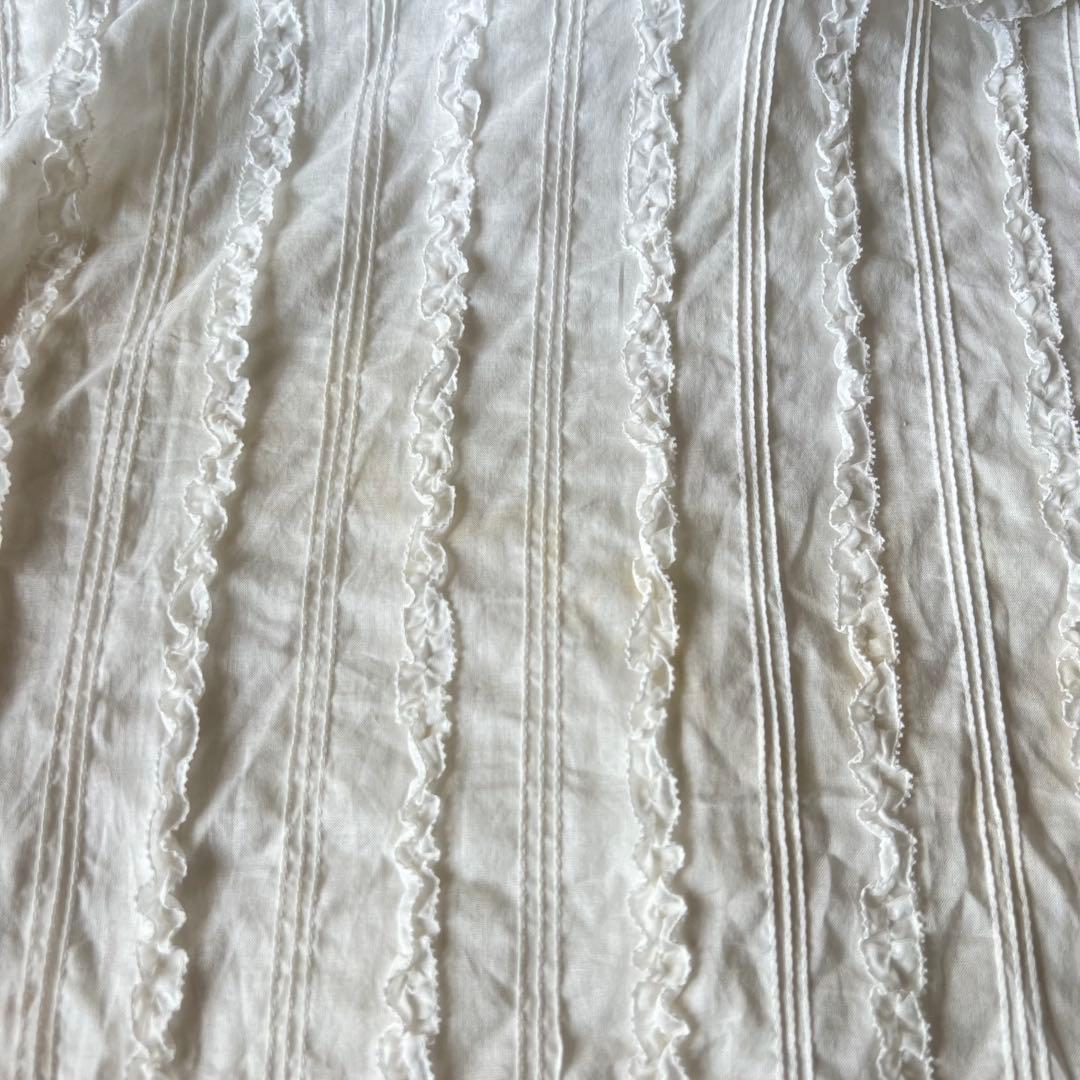 【高級】PINK HOUSE ピンクハウス フリル シャツ デザイン◎ ホワイト