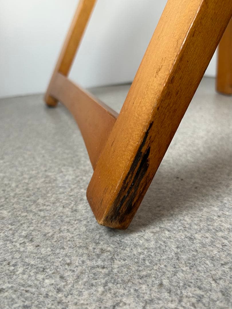 ヴィンテージ　木製フォールディングチェア　ルーマニア　折り畳み椅子　古道具　東欧