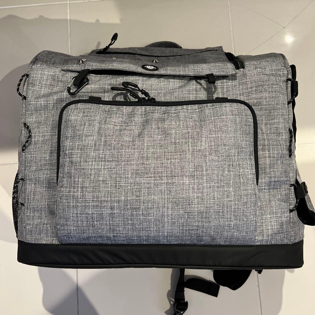 【正規品】AirBuggy 3WAY ペットキャリーバッグ（ワイドサイズ）グレー