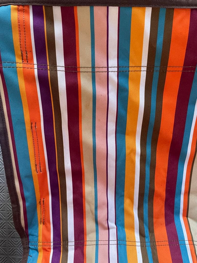 LOGOS あぐらチェア ストライプ 2脚セット