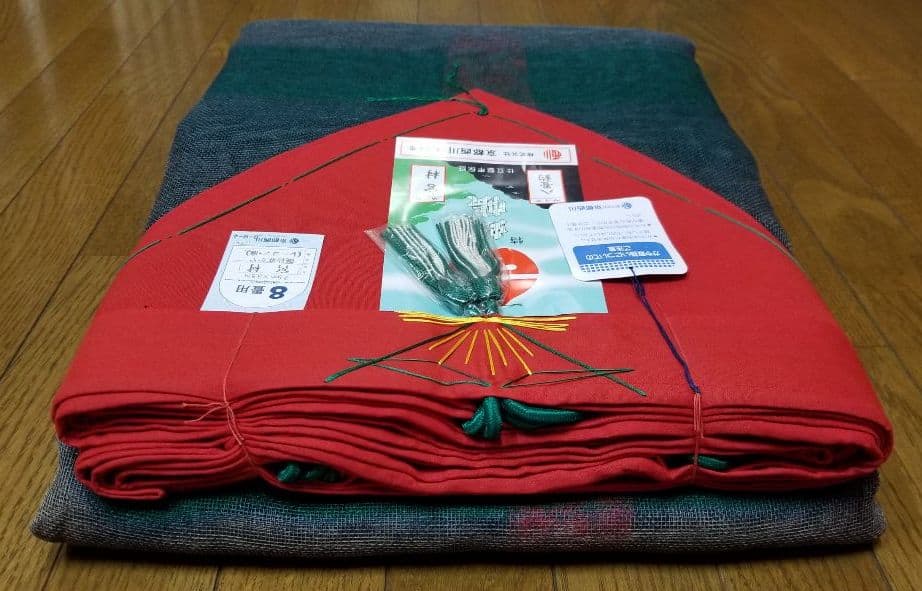 かや、京都西川、かや(蚊帳)、8畳用、※色焼け(日焼け)あり、高級品、防虫対策