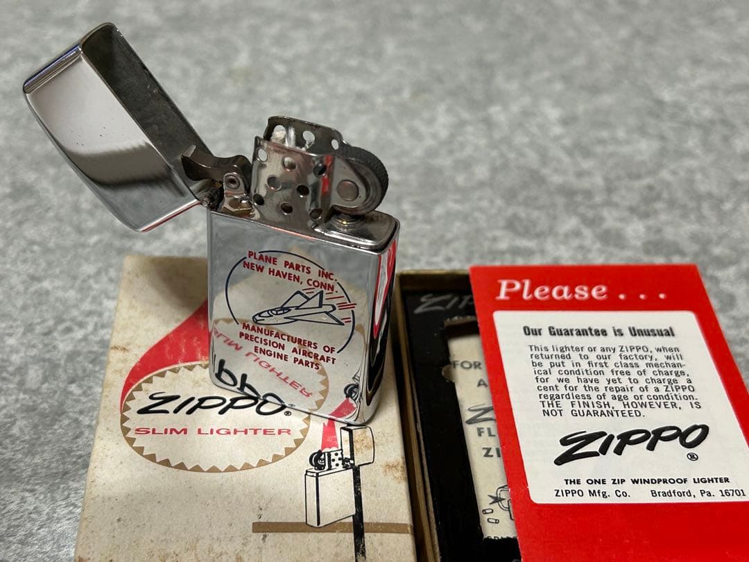 ビンテージzippo 1966年スリム PLANE PARTS INC.
