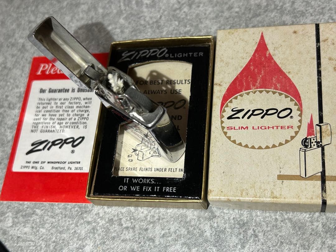 ビンテージzippo 1966年スリム PLANE PARTS INC.