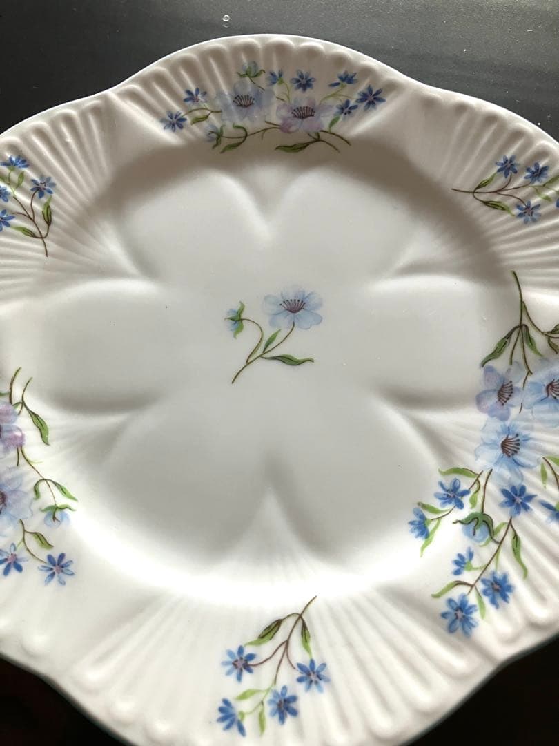 【希少品】　英国　シェリー　ブルーロック　 プレート3枚セット