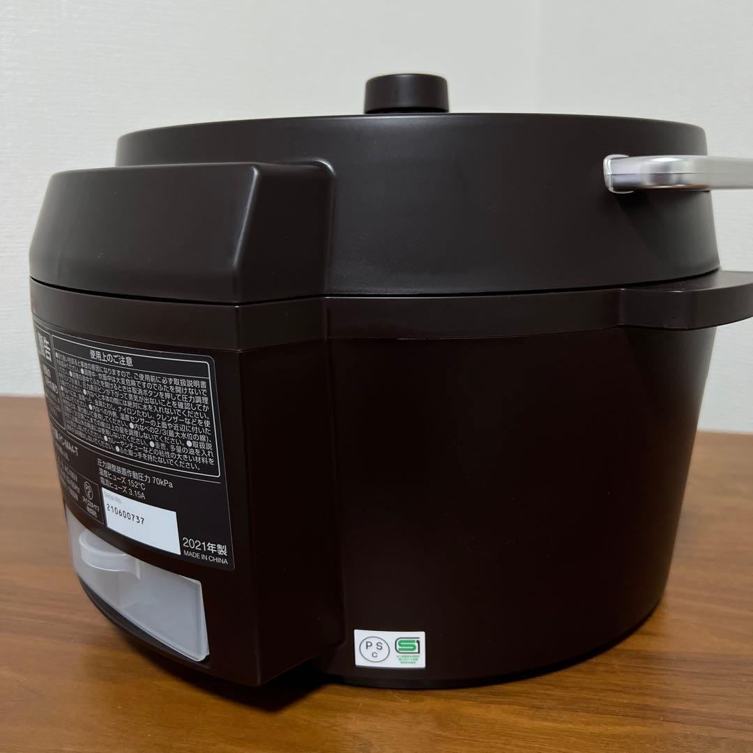 【美品】アイリスオーヤマ 電気圧力鍋 PC-MA4 ブラウン