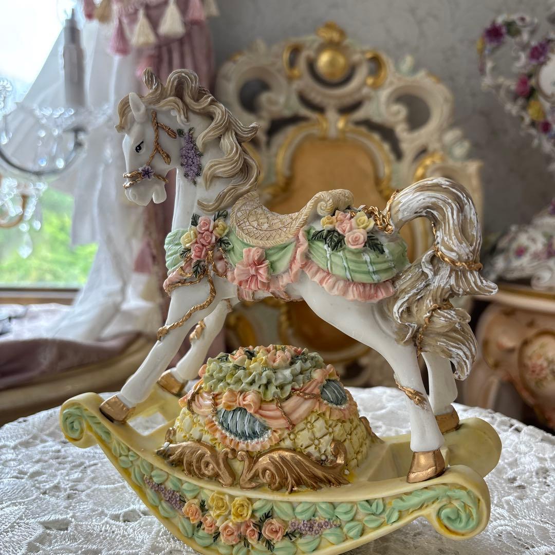 トロイの木馬オルゴール 置物