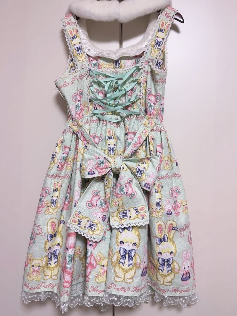 angelic pretty もこもこTOYS ジャンパースカート+ソックス