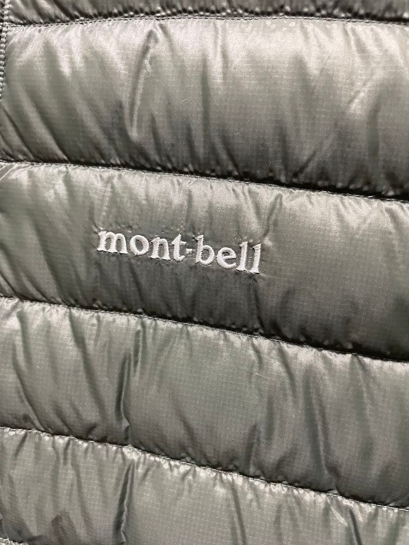 mont-bell ダウンジャケット メンズS オリーブグリーン　収納袋付き