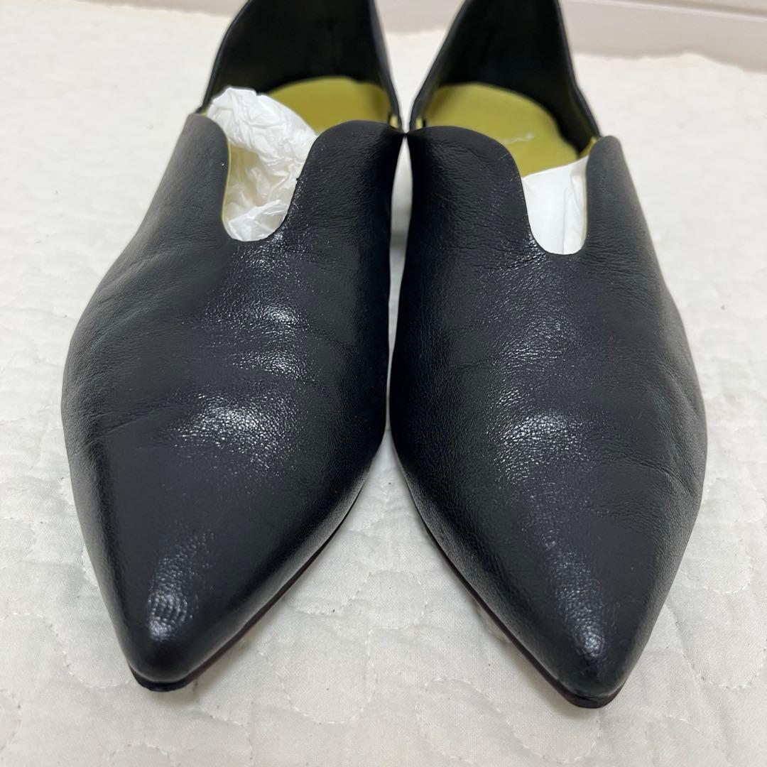 美品　MANA マナ　ふかふかバブーシュ　ブラック　24cm