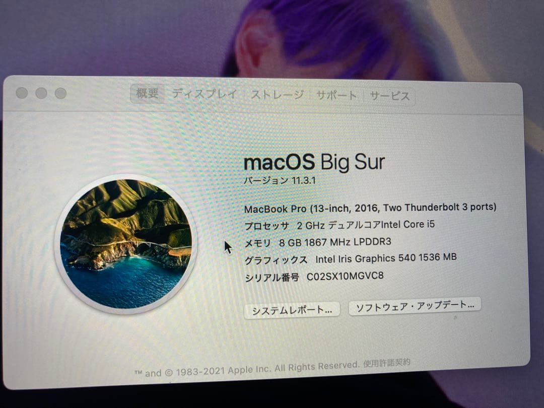 スマホ・タブレット・パソコン APPLE MacBook Pro MACBOOK PRO 2016