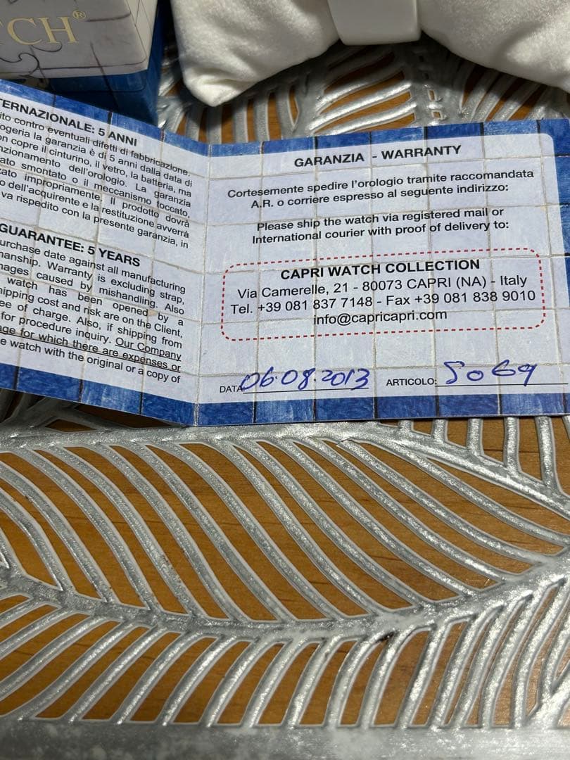 カプリウォッチ　キラキラ稼働中