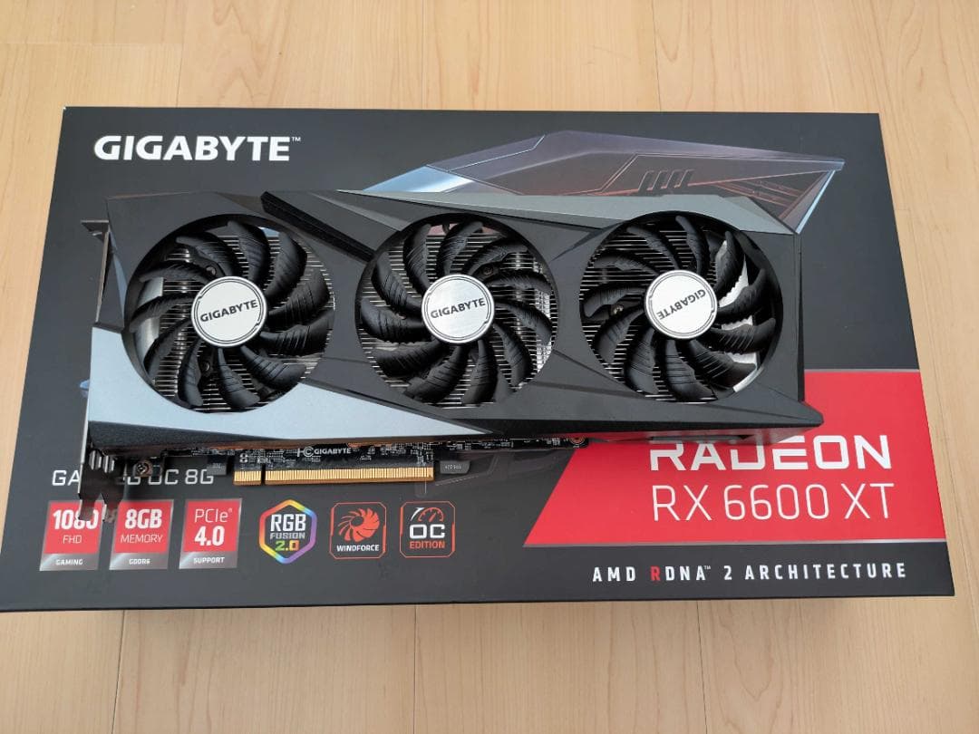 グラフィックボード・グラボ・ビデオカード GIGABYT AMD Radeon RX6600XT GDDR6 8GB
