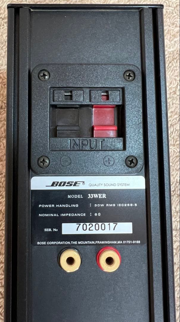BOSE 33WER スピーカー