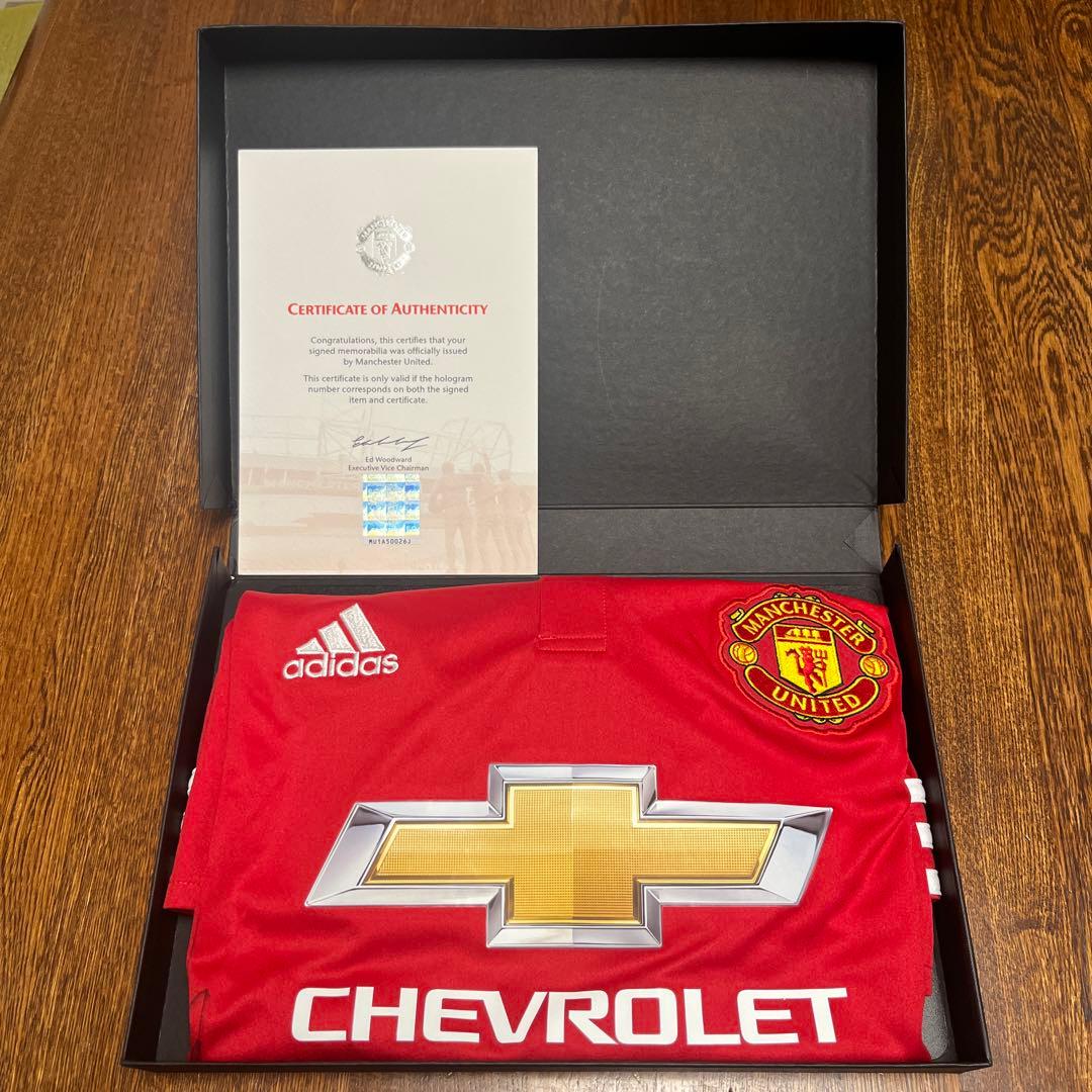 イブラヒモビッチ サイン入りユニフォーム マンチェスターユナイテッド 証明書付き