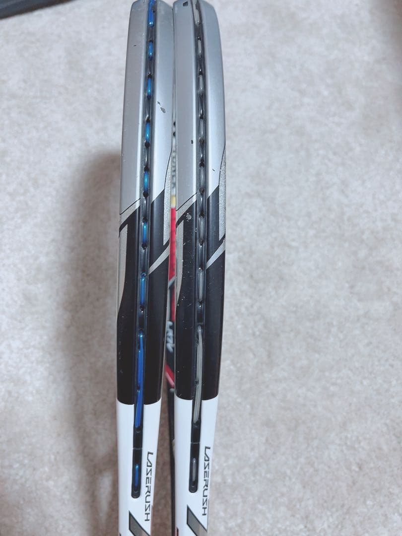 レーザーラッシュ　7v 2本セット　ソフトテニス　ラケット