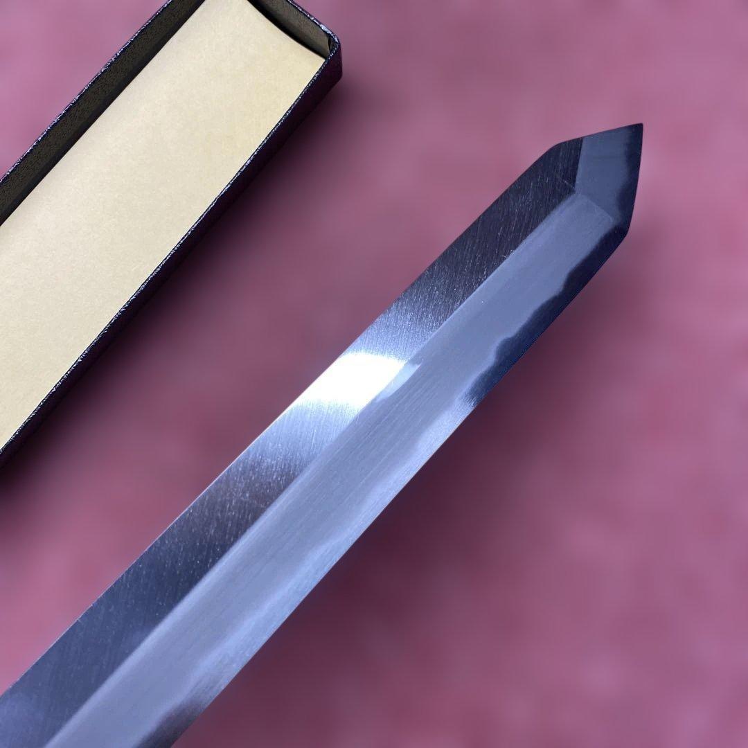 白ニ鋼　カツオ包丁 240㎜ 8寸 両刃