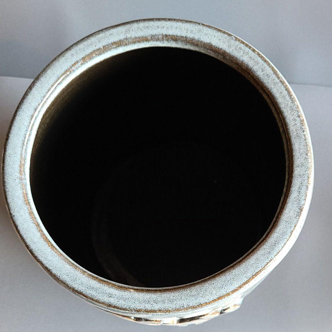 信楽焼傘立て  ねこレリーフ 高さ４４cm