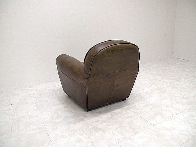 イギリス　ハロ「フリーマーケット」総革1人掛けソファ 　アームチェア/本革ソファ