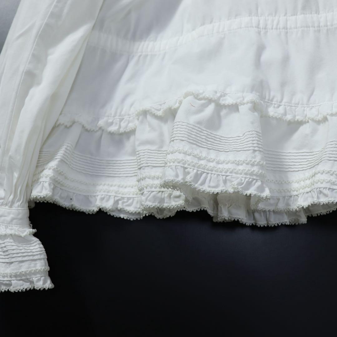 PINK HOUSE ピンクハウス　フリル　ブラウス　シャツ　白　ドレス