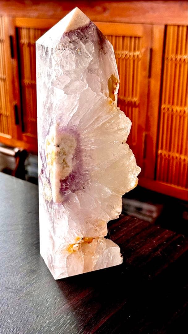 【花咲くピンクアメジスト】 ザクザク結晶ポイント／大型1372g✨レア