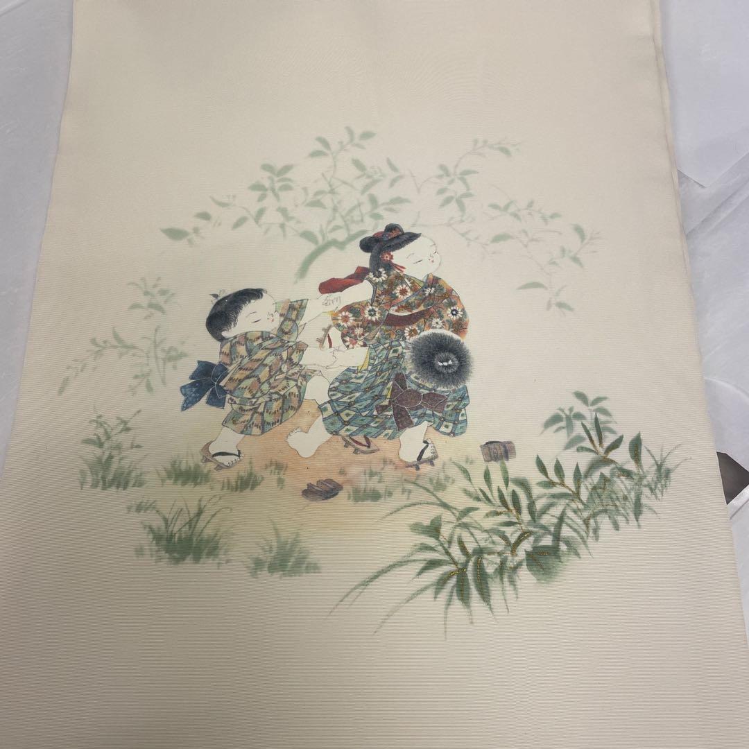 ヨシシ様おまとめグレー地に松竹梅が凛として佇む作家もの訪問着&三人童子名古屋帯