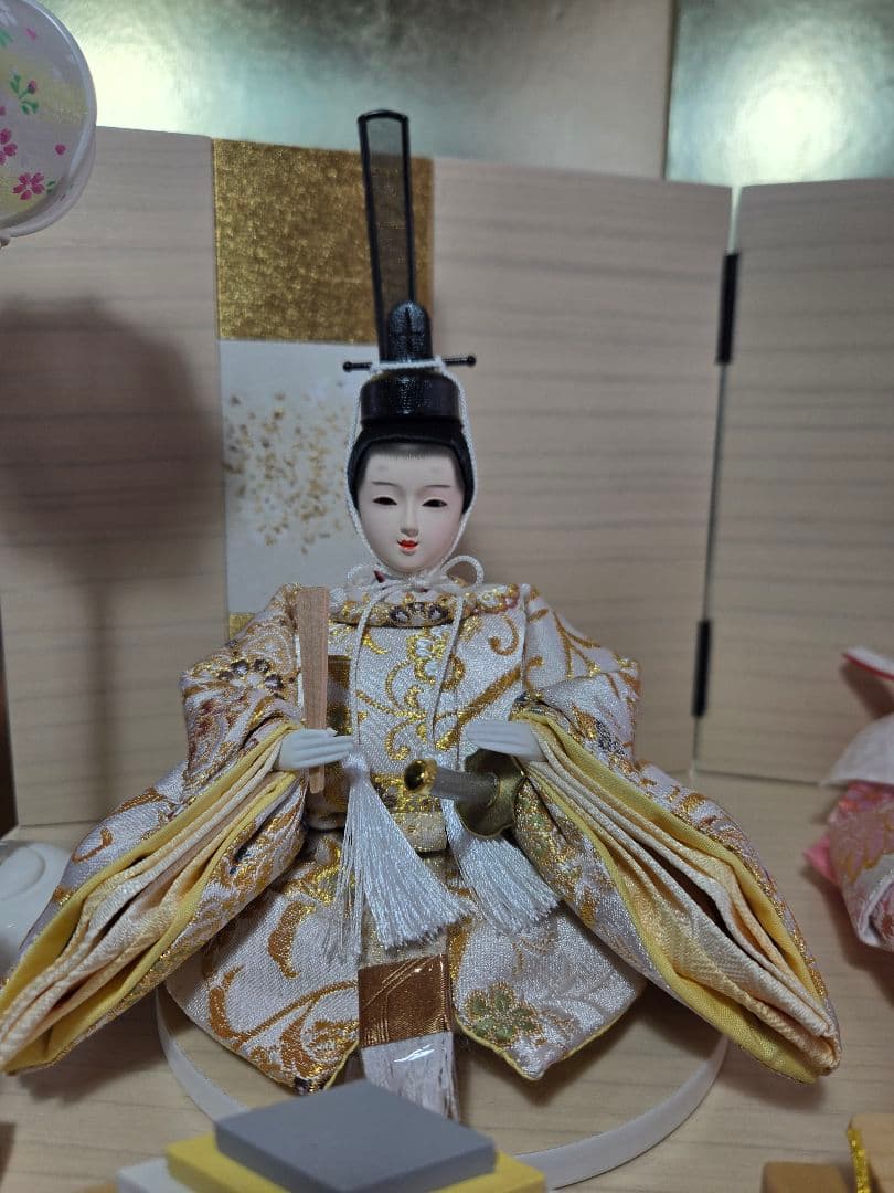 S【一点限り】雛人形 収納飾り 　HS25