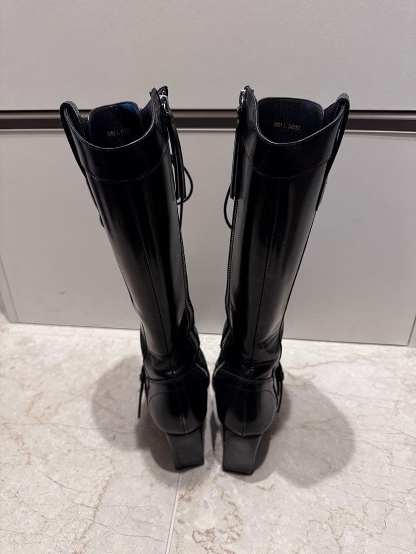 SLY ポインティド/レースアップ/ウエスタンブーツ