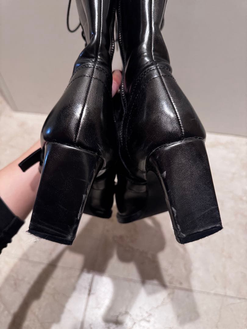 SLY ポインティド/レースアップ/ウエスタンブーツ