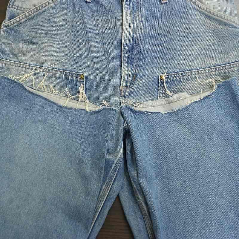 ★カーハート★デニムダブルニーペインターデニムパンツ WU138 36×34★