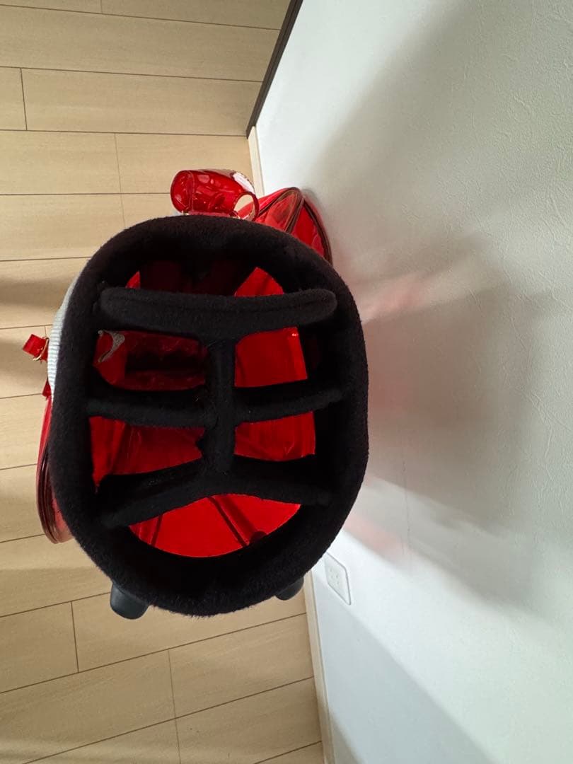 muta キャディバッグ クリアレッド