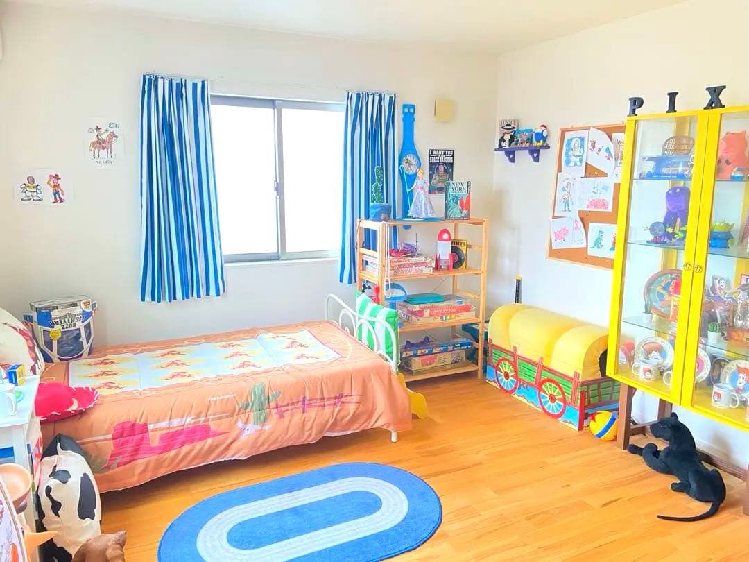 トイストーリーコレクション　ウッディ＆アンディのベッドカバー枕カバーのセット