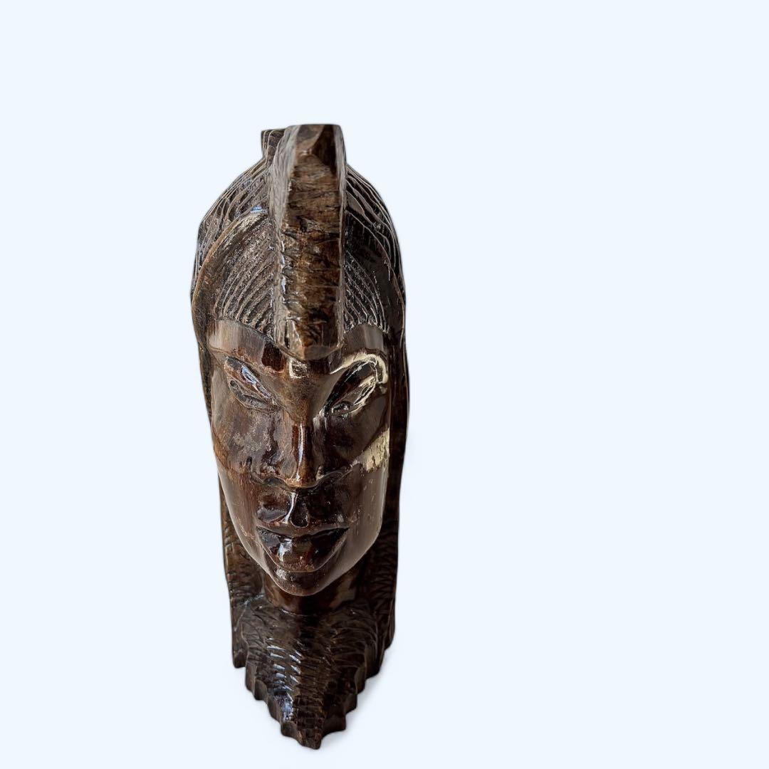 【民藝アート】アジアン木彫 人物像3体セット｜儀礼像・プリミティブオブジェ