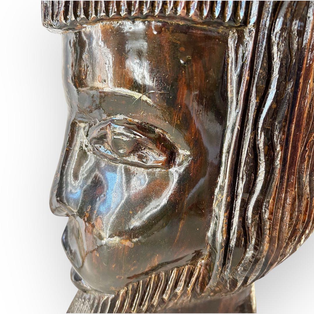 【民藝アート】アジアン木彫 人物像3体セット｜儀礼像・プリミティブオブジェ