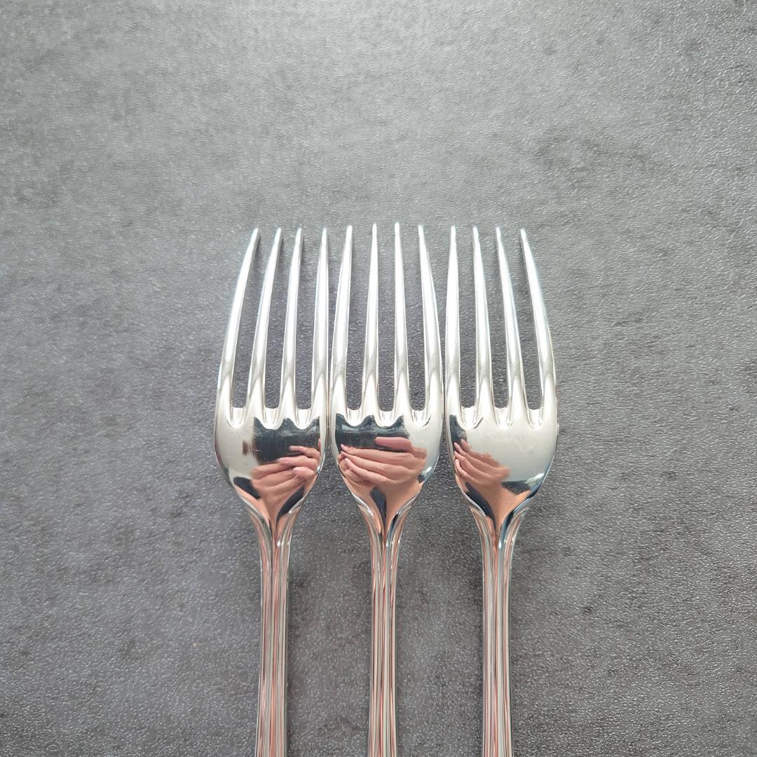 美品 希少 クリストフル アルビ デザートフォーク 3点