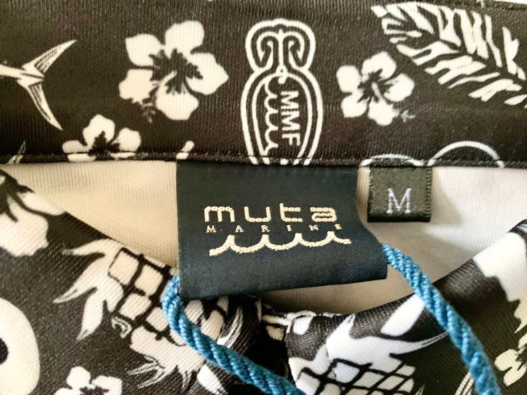 新品未使用　MUTA MARINE 長袖アロハポロシャツ　ゴルフ　総柄