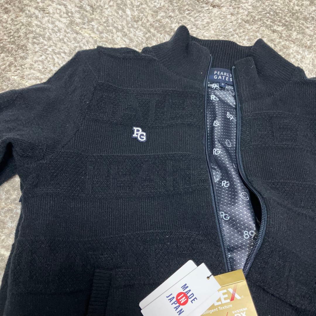 【新品】PEARLY GATES ロゴフルジップ ニットブルゾン0