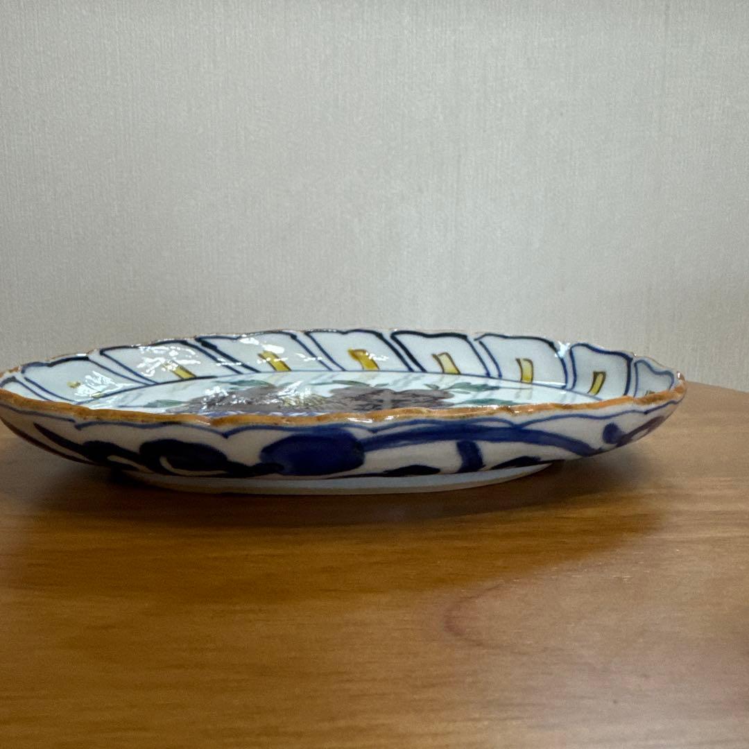 ⭐️九谷焼⭐️正木春蔵❤️牡丹 　輪花オーバル皿3枚セット