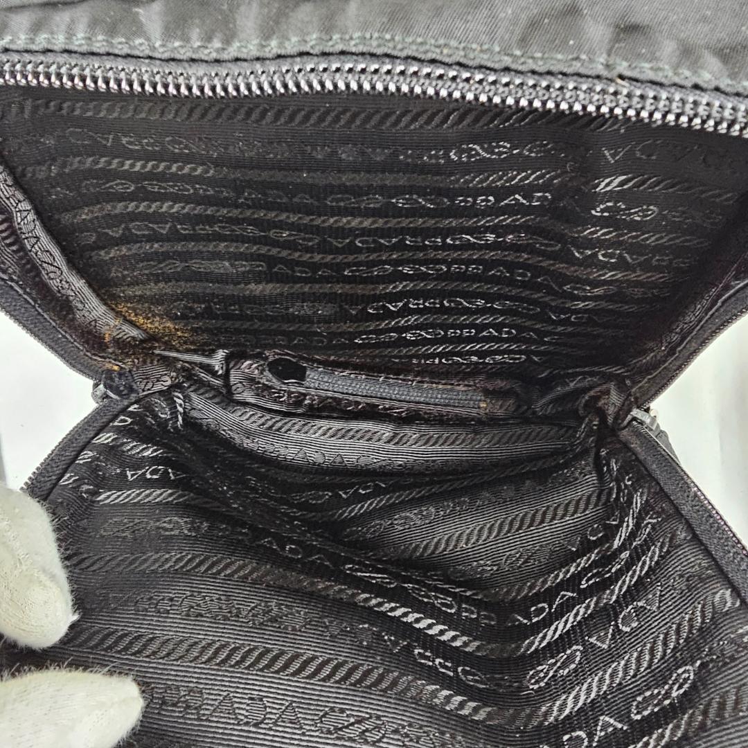 【希少】PRADA 3WAYバッグ 黒 テスート ナイロン 三角ロゴ