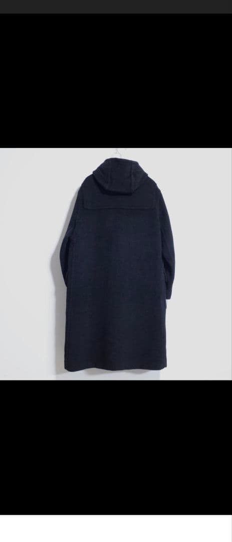 チベット社 ムーアブルックカットパイル ダッフルコート 濃紺（黒に近い）38