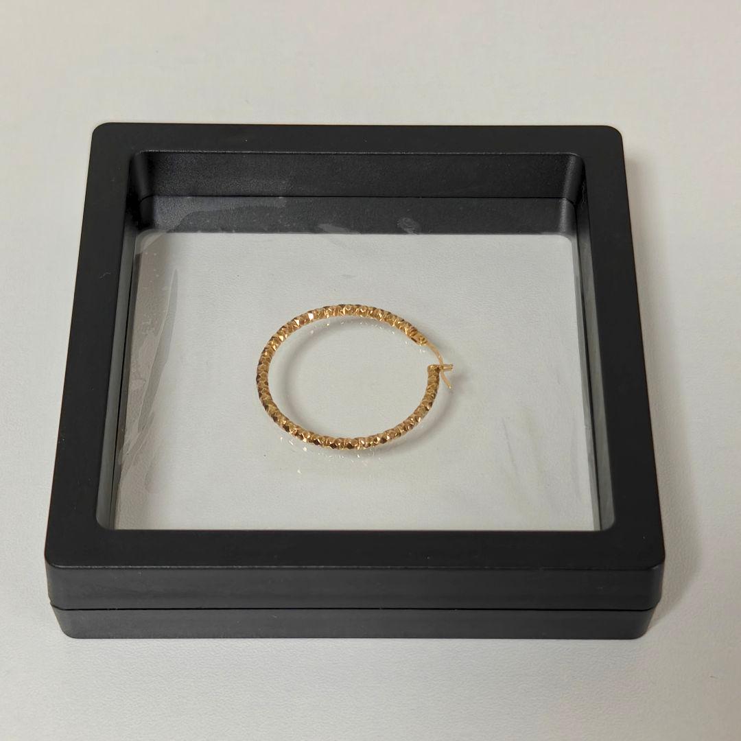 K18 フープピアス ウノアエレ フープピアス 3824 （片耳）