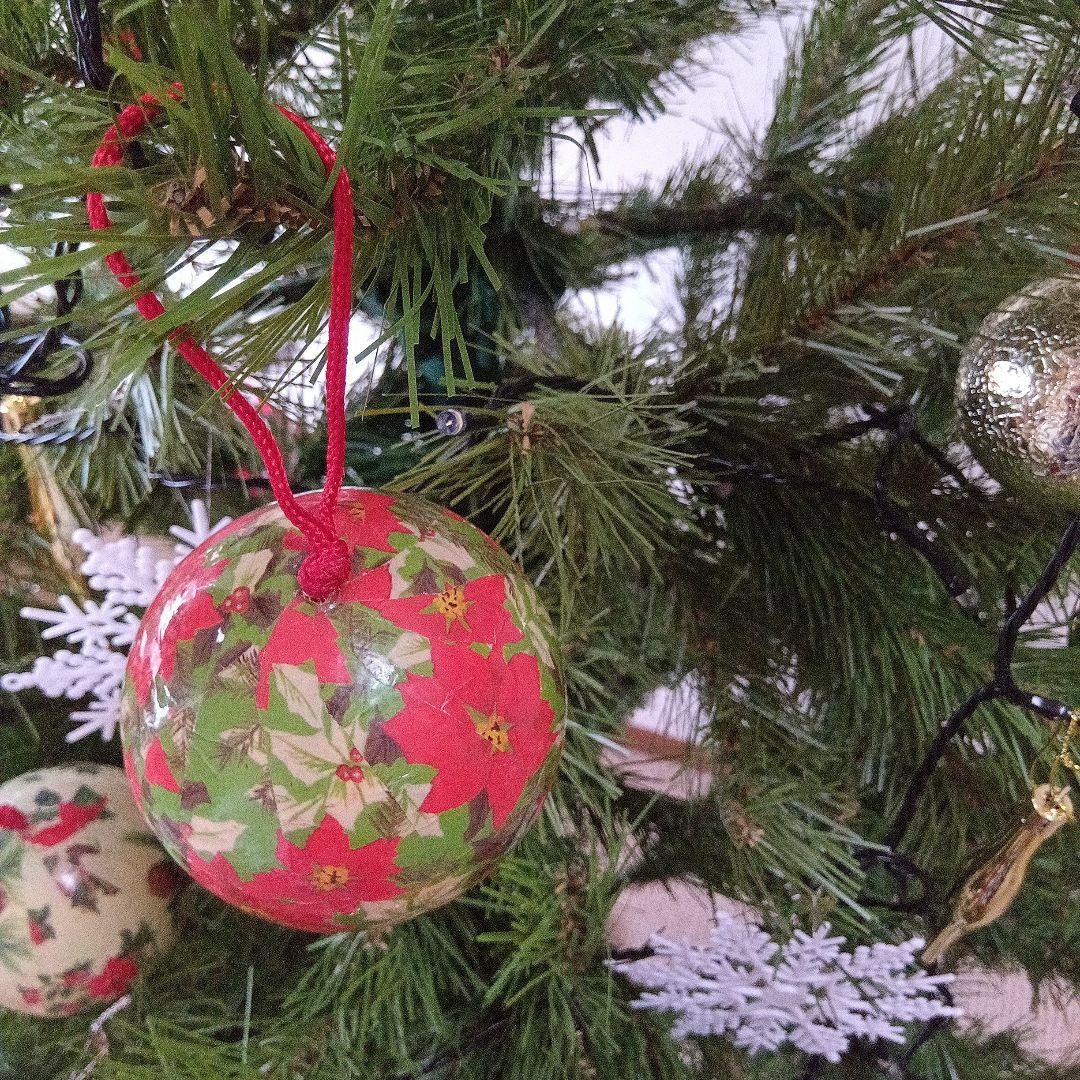 クリスマスツリー　オーナメント多数　電飾付き　約160㌢