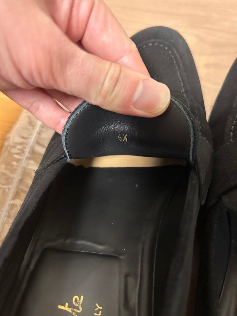 【美品】フェランテ　イセオ　ローファー　スエード　ビブラムソール　25.5