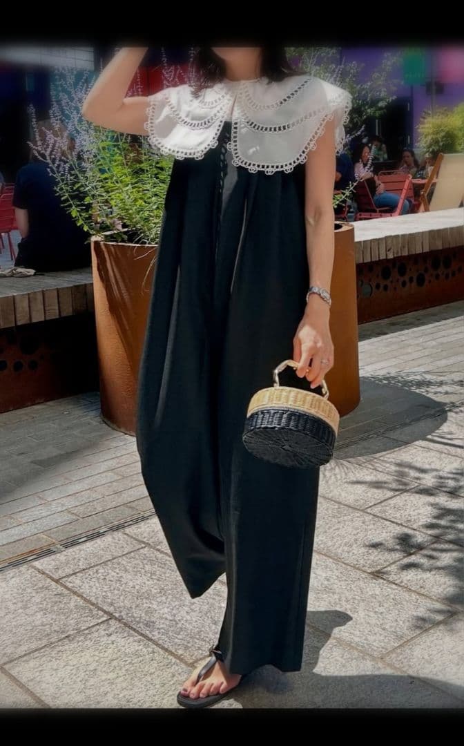 マニマリス　パンケーキ　かごバッグ 　バイカラー　シングル