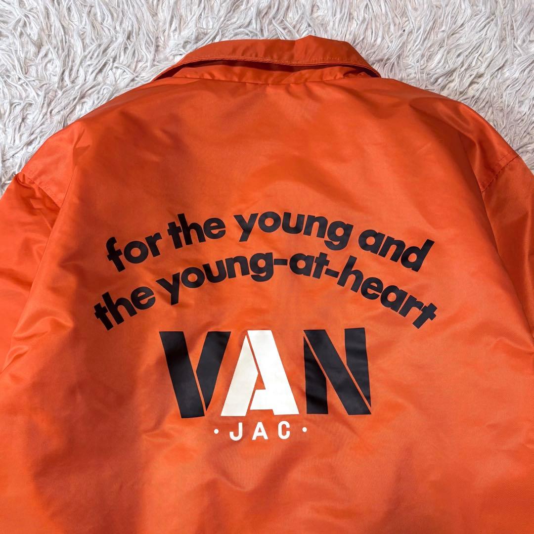【いーけ✨】VANJAC　ナイロンコーチジャケット　バックプリント